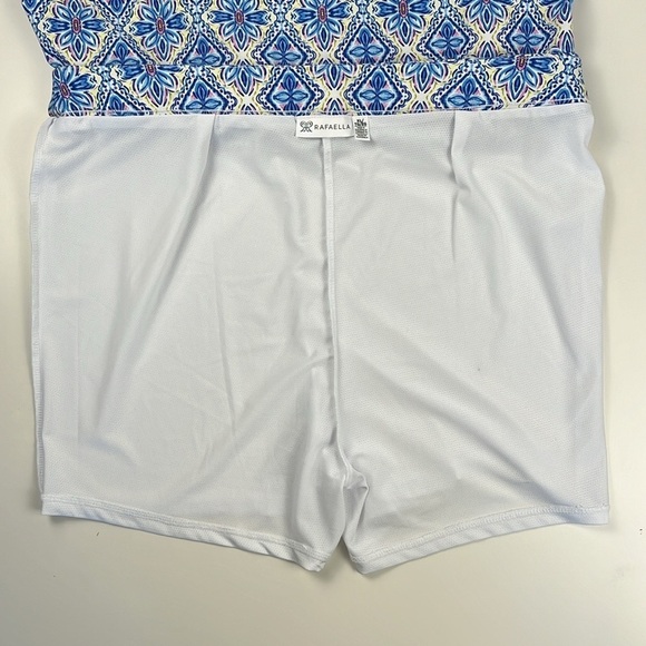 Rafaella Tile Floral Skirt Skort with Charm Blue and White Size XL - Picture 7 of 15